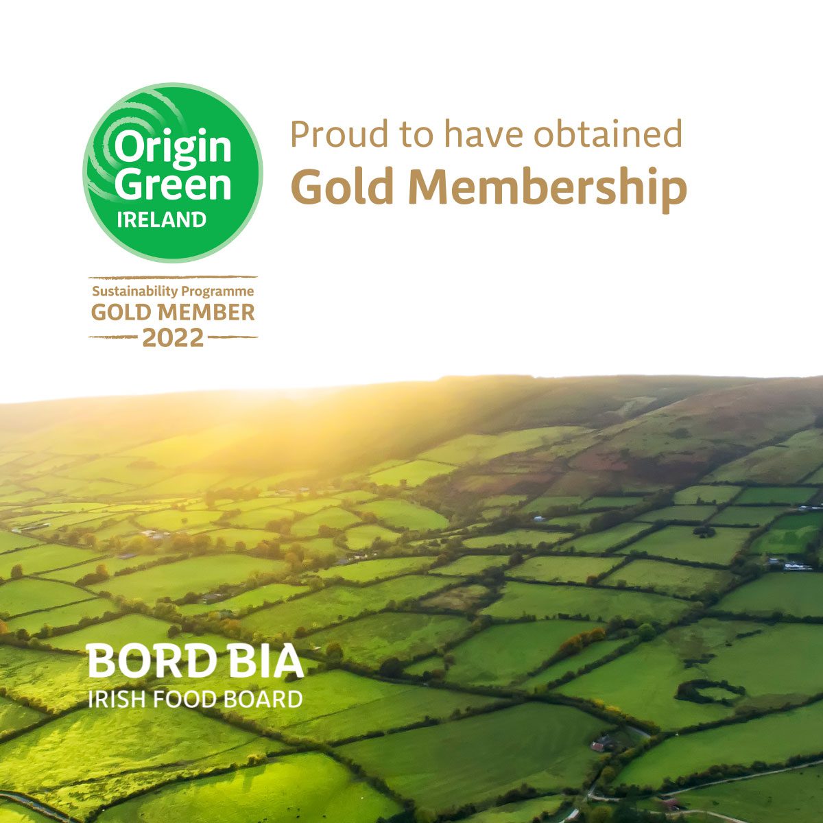 Keelings Awarded Origin Green Gold Membership